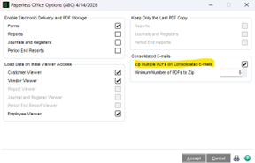 Paperless Office - Consolidated Emails for Customers and Vendors