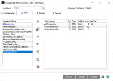 DSD Enhancements VIMU Multi Company Visual Integrator Import