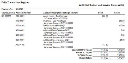 Tariffs Additional Prices Flow Straight Through to Reporting